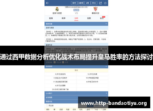 通过西甲数据分析优化战术布局提升皇马胜率的方法探讨 通过西甲数据分析优化战术布局提升皇马胜率的方法探讨